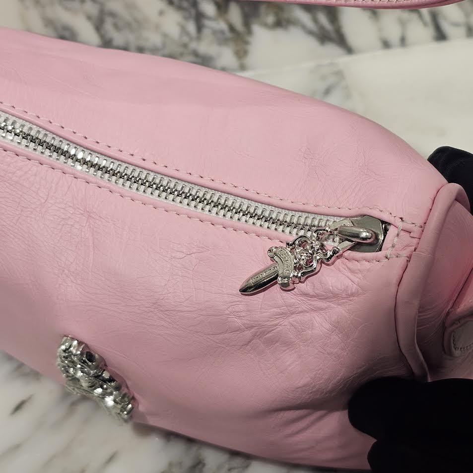 CHROME HEARTS CHICKEN NUGGET Small Leather Shoulder Bag "PINK" クロムハーツ チキンナゲット スモール レザーショルダーバッグ "ピンク"