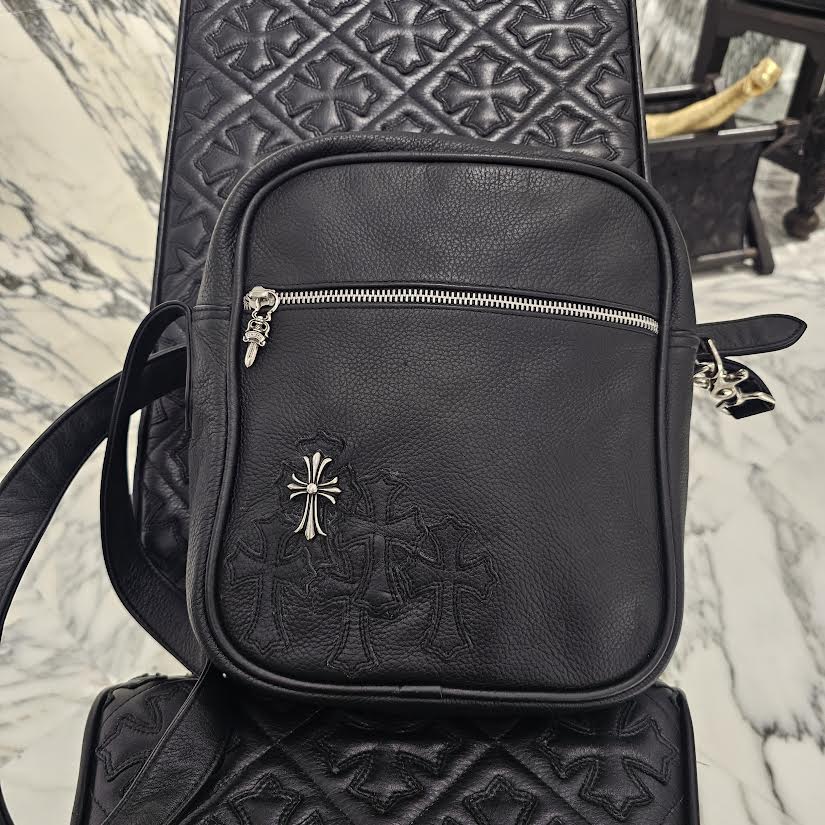 CHROME HEARTS TAKA BAG Leather Shoulder Bag クロムハーツ タカバッグ レザーショルダーバッグ
