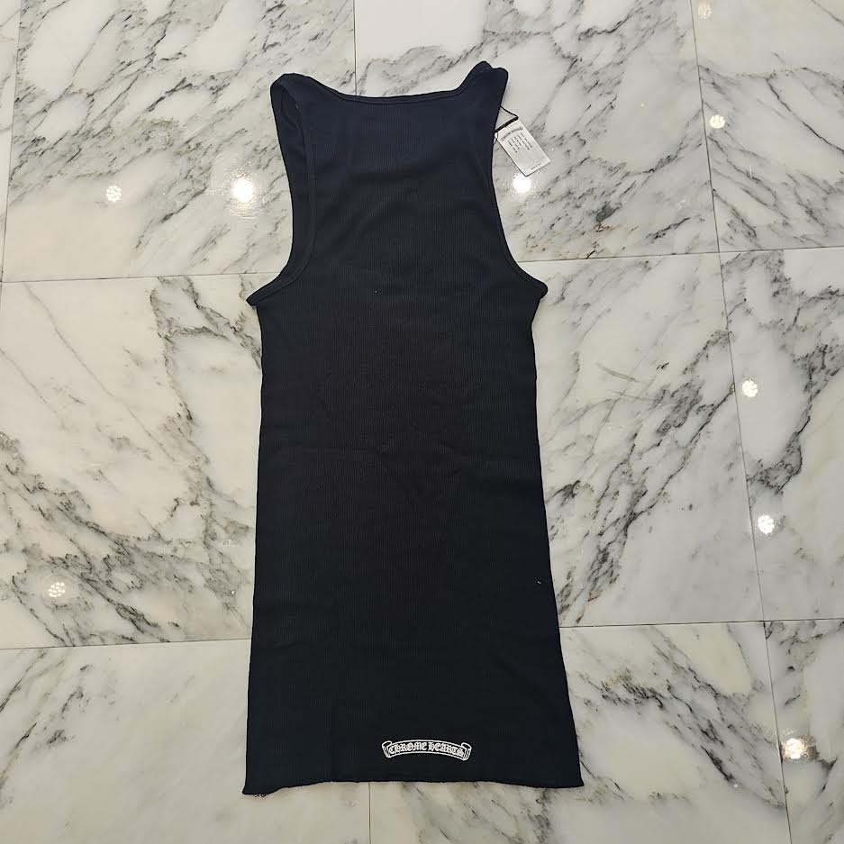CHROME HEARTS Hairy Cross Rib Tank Top Size L クロムハーツ