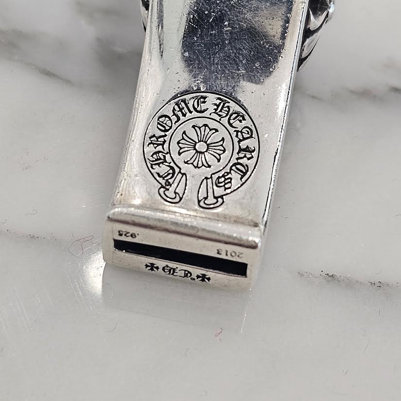 CHROME HEARTS CH Plus Large Whistle With Bail Pendant Top クロムハーツ CHプラス ラージ ホイッスル ウィズベイル ペンダントトップ シルバー925