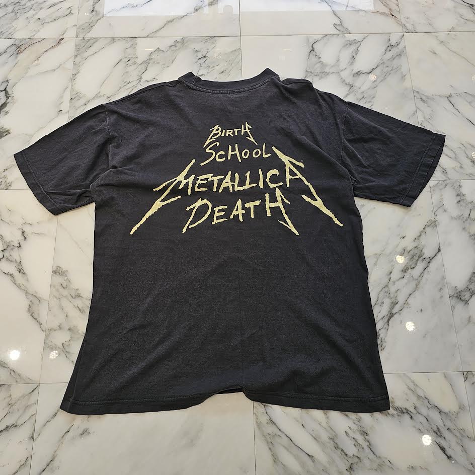 Vintage 90's METALLICA "Birth School Metallica Death" S/S Tee Size XL 90's メタリカ "バーススクールメタリカデス" Tシャツ サイズXL