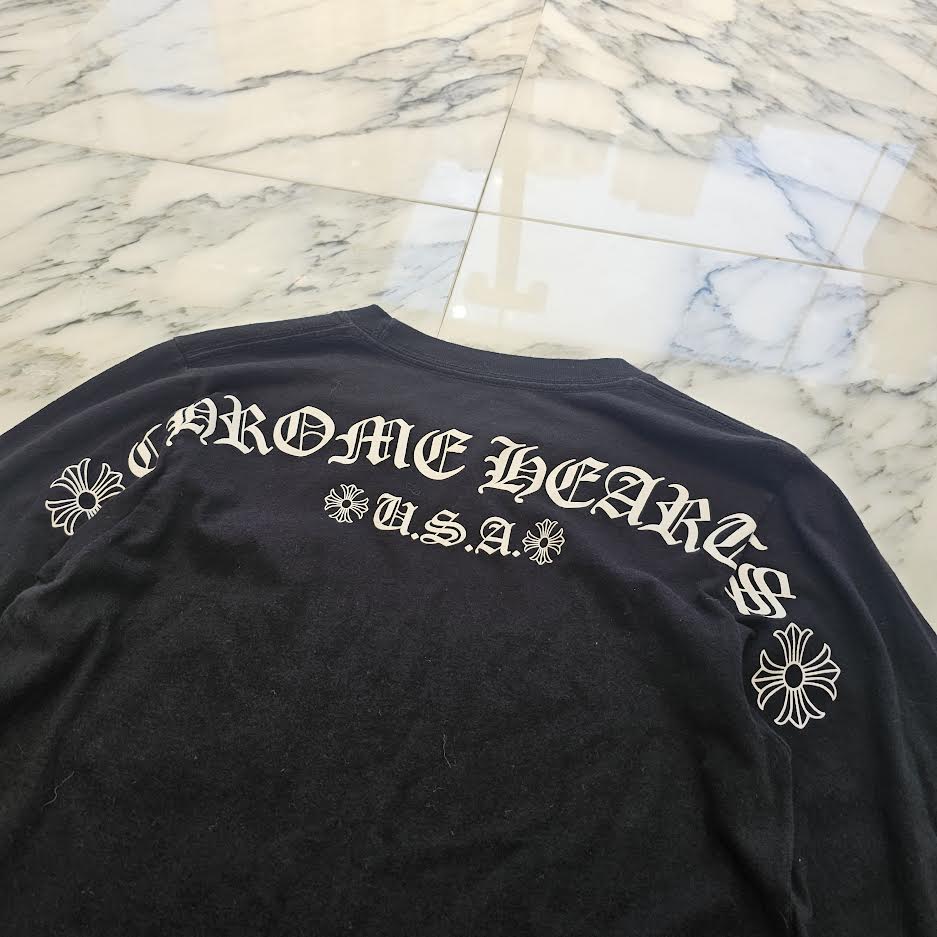 CHROME HEARTS Back Arch USA Logo Long Sleeve Tee Size XS クロムハーツ バックアーチ USA ロゴ ロングスリーブTシャツ サイズXS