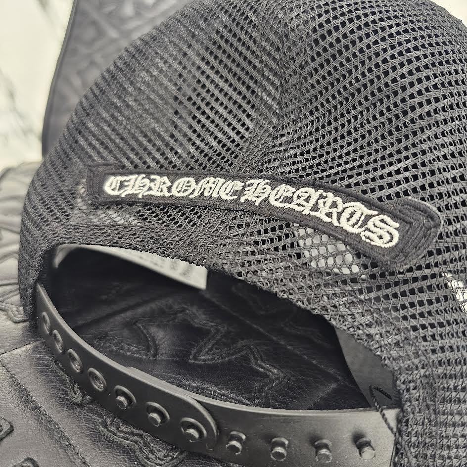 CHROME HEARTS Hollywood Limited King Taco 3 Cemetery Cross Patch Trucker Mesh Cap Size ONE SIZE（53-60）クロムハーツ ハリウッド限定 キングタコ 3セメタリークロスパッチ トラッカー メッシュキャップ サイズONE SIZE（53-60）