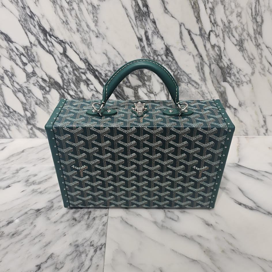 GOYARD 2022SS Grand Hotel Trunk Bag "GREEN" GHOTELPMLTY09CL09P ゴヤール グランドホテル トランクバッグ "グリーン"
