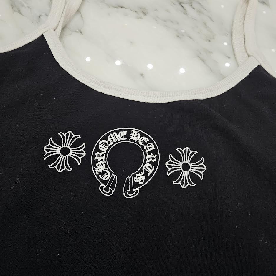 CHROME HEARTS Horseshoe Short Camisole Top Size S クロムハーツ ホースシュー ショート キャミソールトップ サイズS