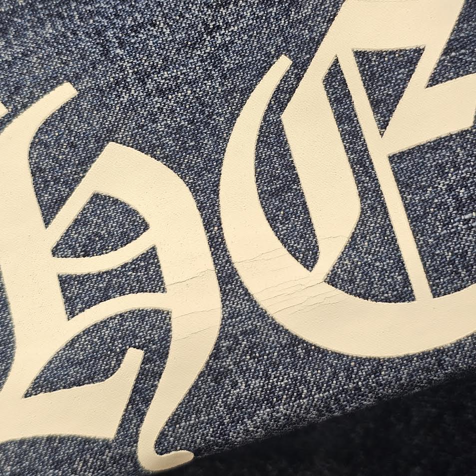 CHROME HEARTS 2024AW Leather Cemetery Triple Cross Denim Anorak Jacket Size M クロムハーツ レザーセメタリートリプルクロス デニム アノラック ジャケット サイズM