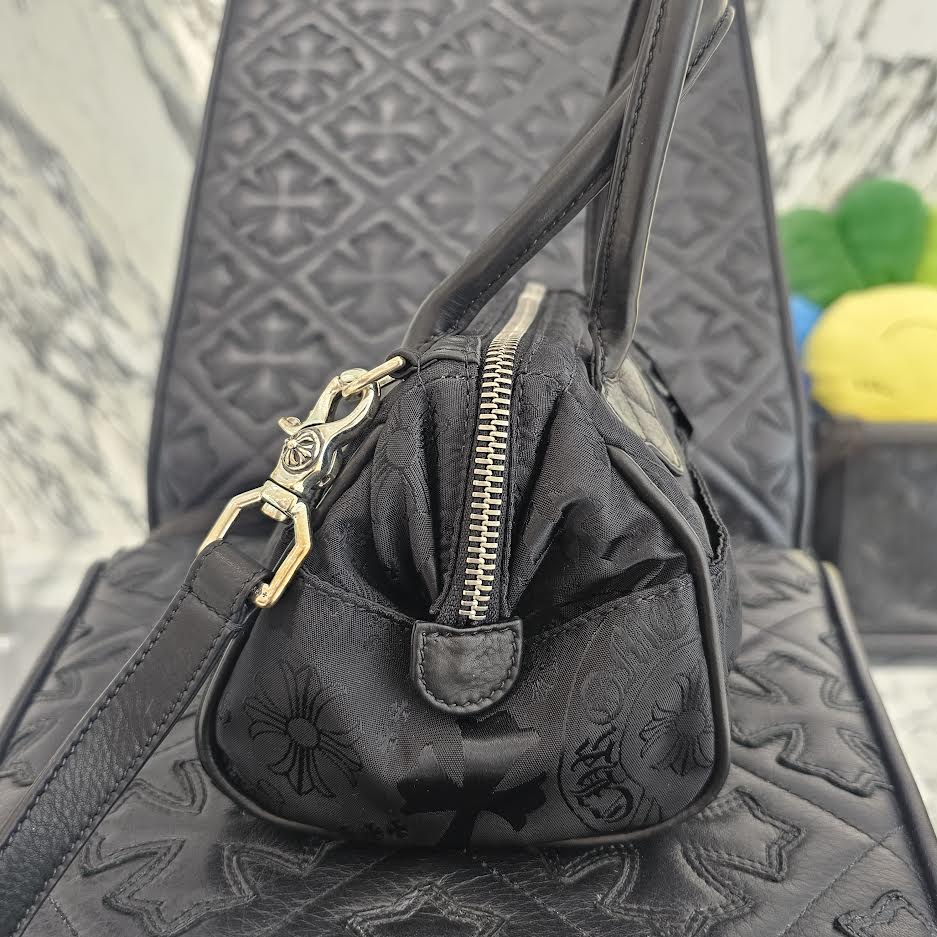 CHROME HEARTS MOCHITA Stencil Nylon Leather Hand Bag クロムハーツ MOCHITA ステンシル総柄 ナイロン レザー ハンドバッグ ショルダーバッグ