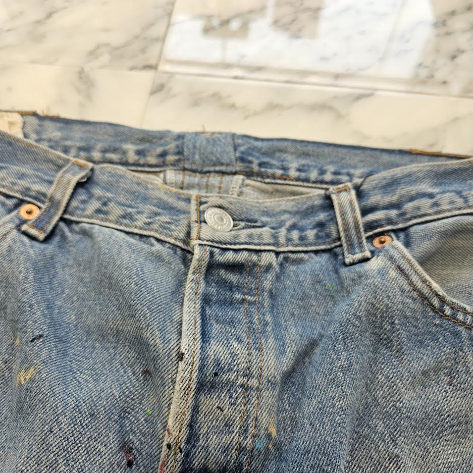 GALLERY DEPT. Levi's Body Painted Damage Denim Pants Size 34 ギャラリーデプト リーバイスボディ ペインテッド ダメージ加工 デニムパンツ サイズ34