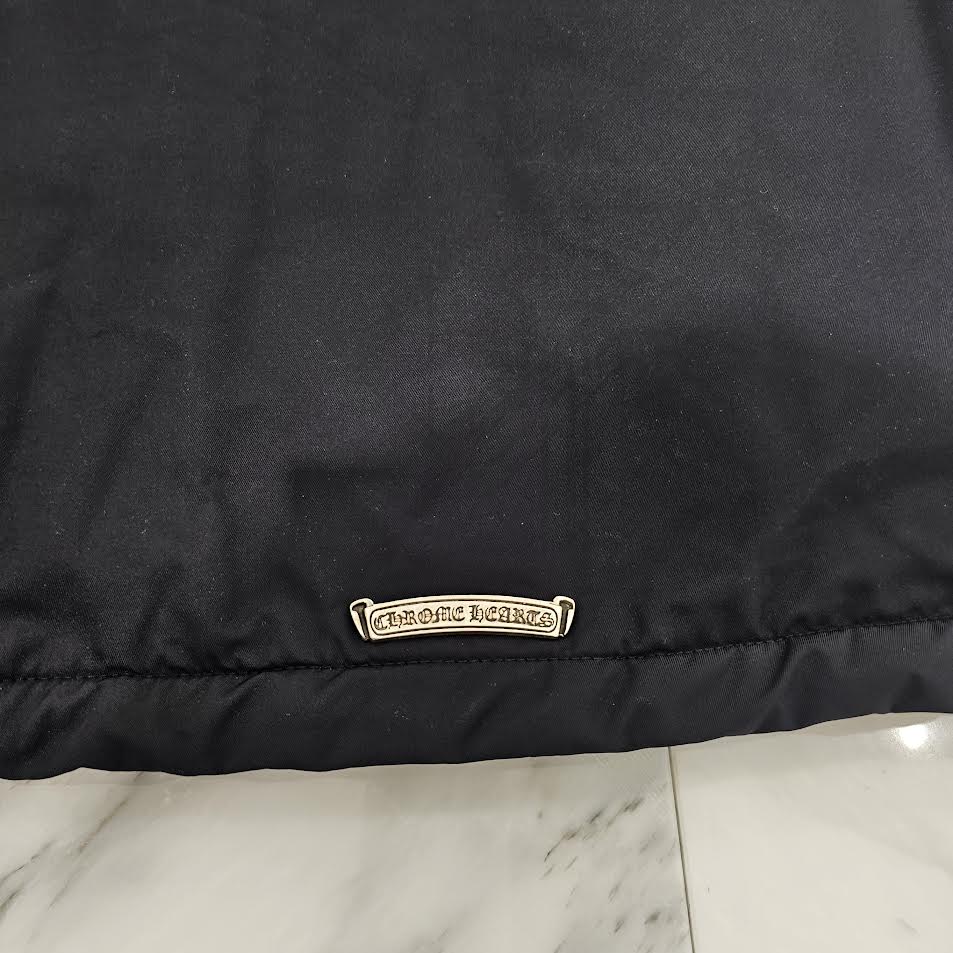 CHROME HEARTS Red 3 Cross Leather Patch Racing Zip Up Jacket Size XL クロムハーツ レッド3クロス レザーパッチ レーシング ジップアップ ジャケット サイズXL