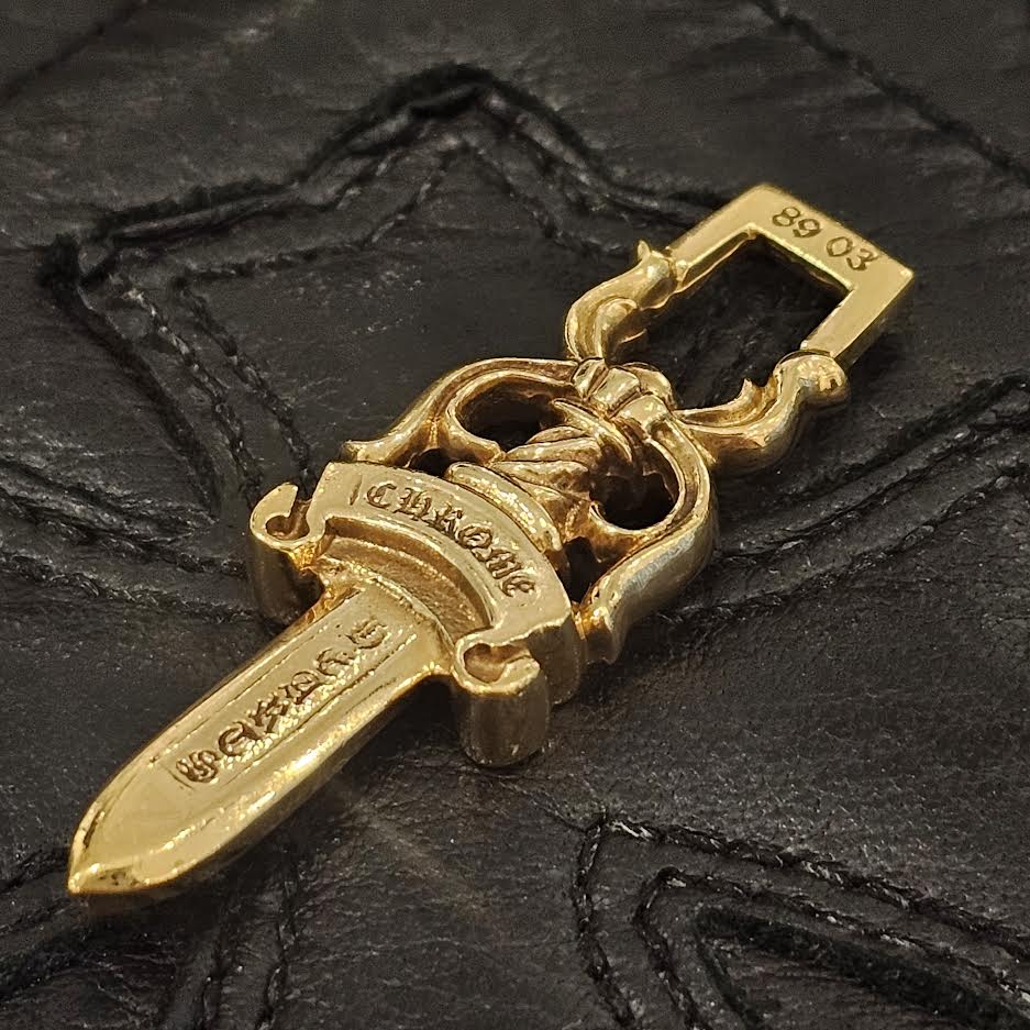 CHROME HEARTS 22K #10 DAGGER Pendant Top クロムハーツ 22K #10 ダガー ペンダントトップ