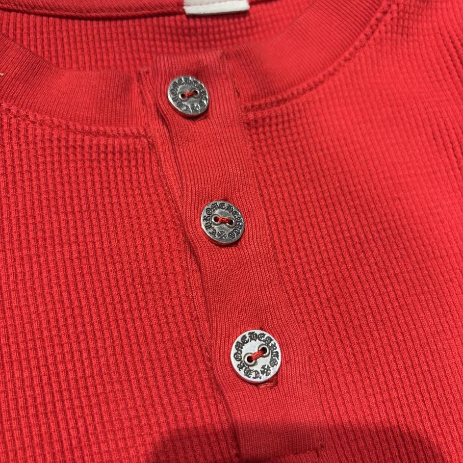 CHROME HEARTS Y NOT King Taco 3 Cemetery Cross Embroidery Thermal Long Sleeve Tee Size L クロムハ―ツ ワイノット キングタコ 3セメタリークロス刺繍 サーマルロングスリーブTシャツ サイズL