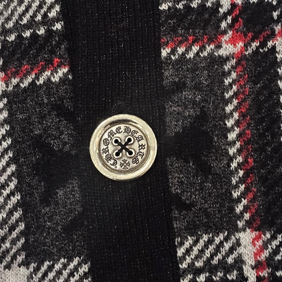 CHROME HEARTS 2025SS CH Plus Cashmere Wool Cardigan Size S クロムハーツ CHプラス カシミヤ ウール カーディガン サイズS