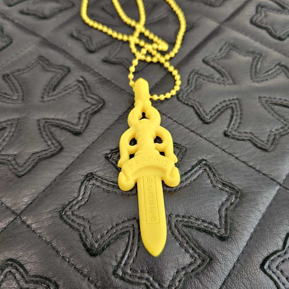 CHROME HEARTS Large Dagger Silicon Rubber Necklace クロムハーツ