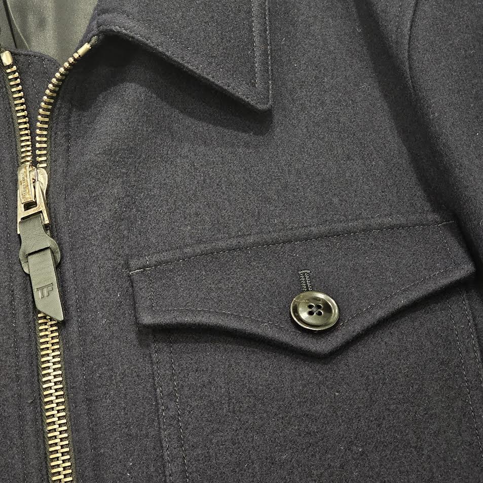 TOM FORD Cotton Blend Twill Wool Jacket BL079 TFO315 Size 50 トムフォード コットン ブレンド ツイル ウール ジャケット サイズ50