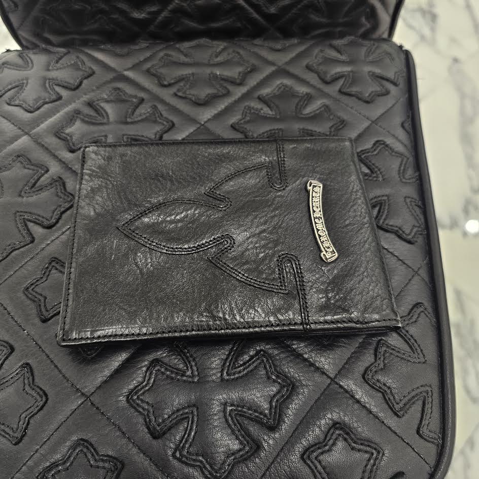 CHROME HEARTS AINT NOTHIN 2 DO BS FLARE Leather Wallet クロムハーツ エイントナッシン 2ドゥ BSフレア レザーウォレット