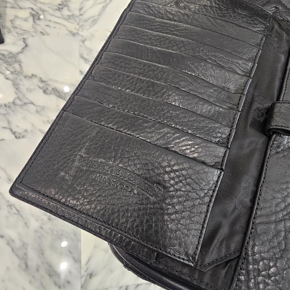 CHROME HEARTS 22K Wave Cross Ball Wallet クロムハーツ 22K ウェーブ クロスボール ウォレット