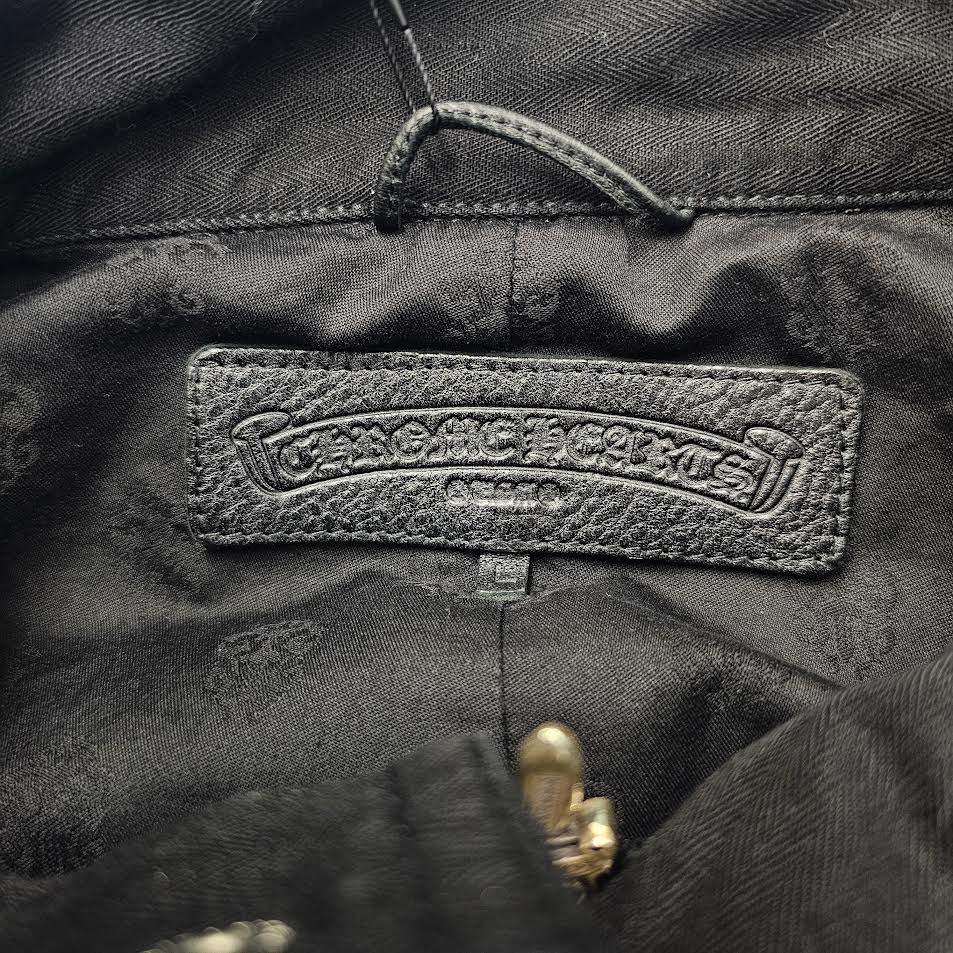 CHROME HEARTS CHERRY BOMB Cross Ball Military Jacket Size L クロムハーツ チェリーボム クロスボール ミリタリージャケット サイズL