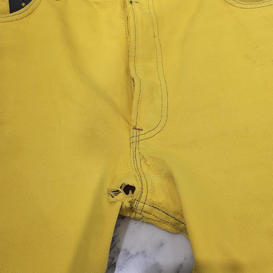 CHROME HEARTS × Levi's VNTG Large Cross Patch & Back Cemetery Leather Cross Patch Denim Pants Size 34 クロムハーツ × リーバイス ヴィンテージ ラージクロスパッチ&バックセメタリークロスレザーパッチ デニムパンツ ジーンズ サイズ34