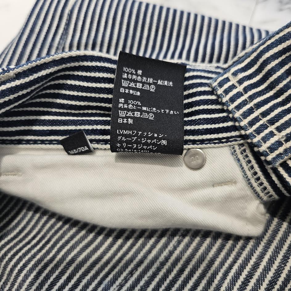 CELINE 2020SS Hickory Stripe Denim Flared Pants Size 28 セリーヌ