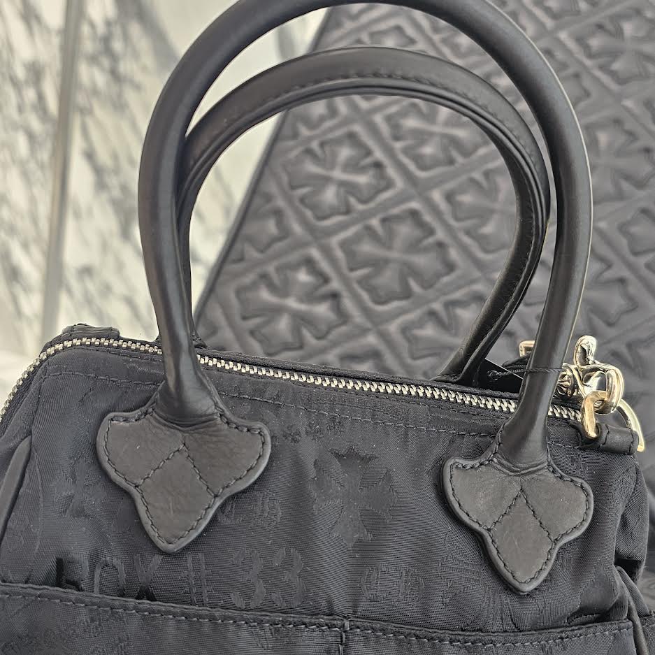 CHROME HEARTS MOCHITA Stencil Nylon Leather Hand Bag クロムハーツ MOCHITA ステンシル総柄 ナイロン レザー ハンドバッグ ショルダーバッグ