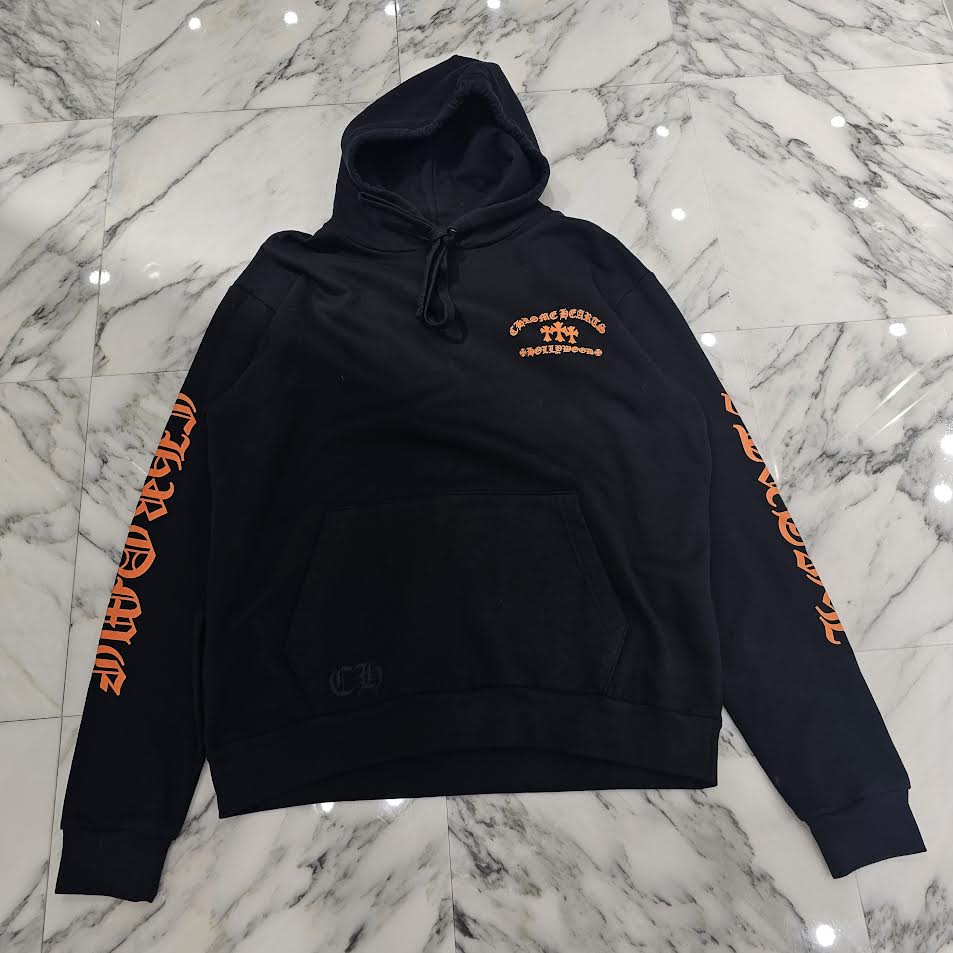 CHROME HEARTS King Taco 3 Cemetery Cross Print Pullover Hoodie Size M クロムハーツ キングタコ 3セメタリークロス プリント プルオーバーフーディー サイズM