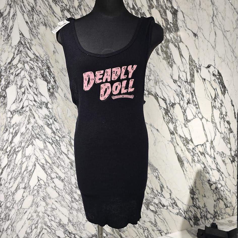 CHROME HEARTS × Deadly Doll Tank Top Dress Size L クロムハーツ × デッドリードール タンクトップ ワンピース サイズL