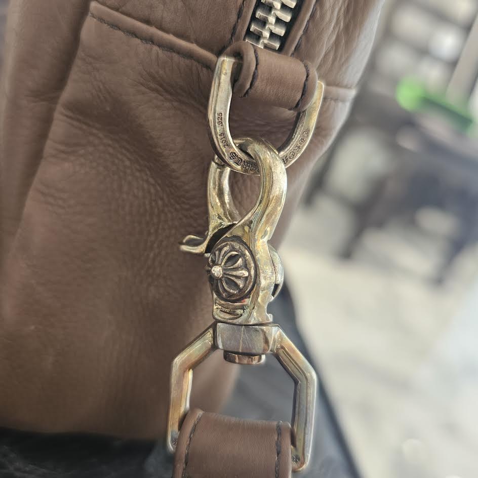 CHROME HEARTS TAKAMINI 3 Cemetery Cross Patch Leather Shoulder Bag クロムハーツ タカミニ 3セメタリー クロスパッチ レザー ショルダーバッグ