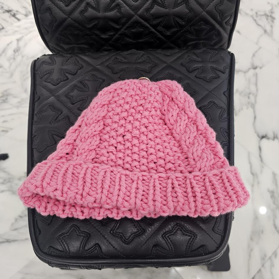 CHROME HEARTS Cross Leather Patch Cashmere Beanie Size ONE SIZE（20cm）クロムハーツ クロスレザーパッチ カシミヤ ビーニー サイズONE SIZE（20cm）