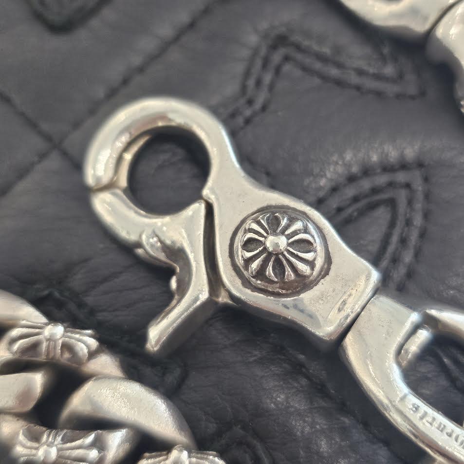 CHROME HEARTS Fancy Cross Wallet Chain Short 2 Clip クロムハーツ ファンシークロス ウォレットチェーン ショート 2クリップ シルバー925