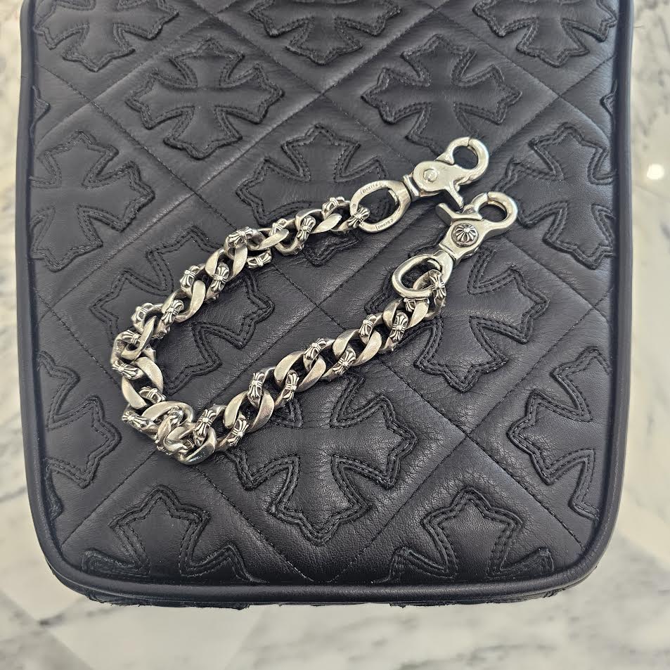 CHROME HEARTS Fancy Cross Wallet Chain Short 2 Clip クロムハーツ ファンシークロス ウォレットチェーン ショート 2クリップ シルバー925