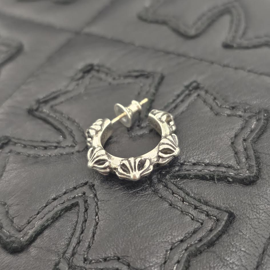 CHROME HEARTS CROSS HOOP Earring クロムハーツ クロスフープ イヤリング ピアス