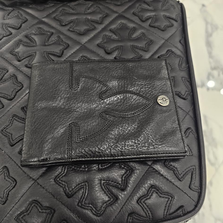 CHROME HEARTS AINT NOTHIN 2 DO BS FLARE Leather Wallet クロムハーツ エイントナッシン 2ドゥ BSフレア レザーウォレット