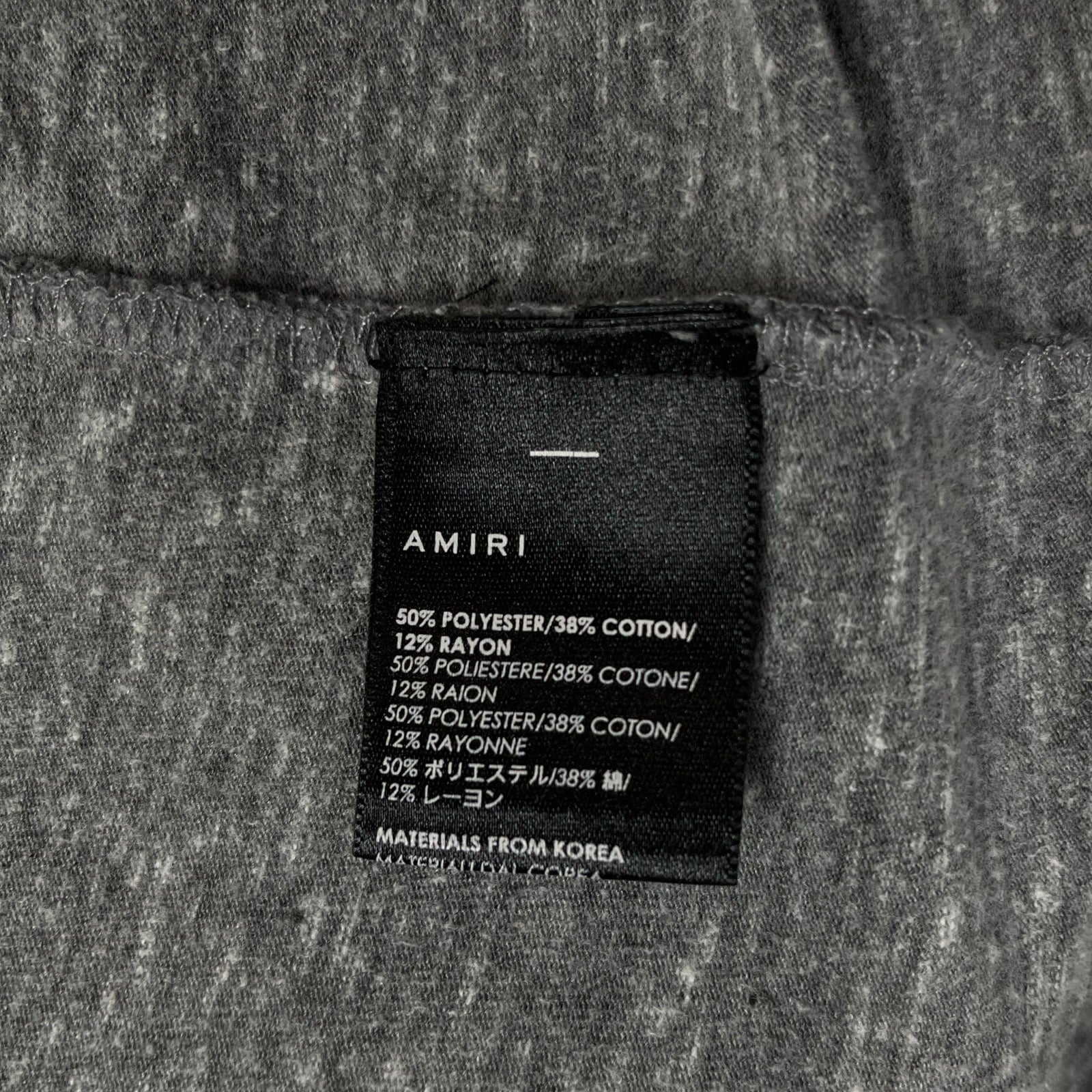 AMIRI 2018AW Logo Print Short Sleeve Tee Size S