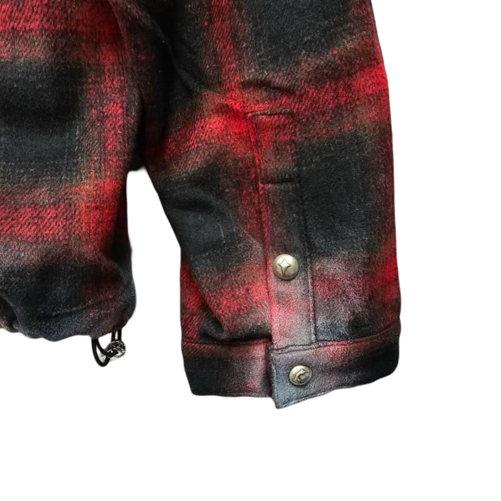 THUG CLUB 2024AW ARAB SWORD FLANNEL CHECK ZIP UP HOODIE JKT TC24JK2301 Size 3