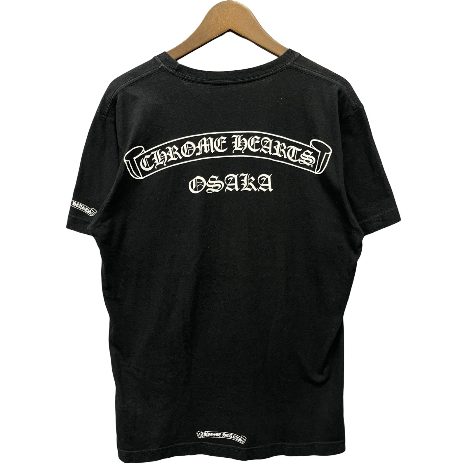 CHROME HEARTS Osaka Scroll Label Logo Tee Size M