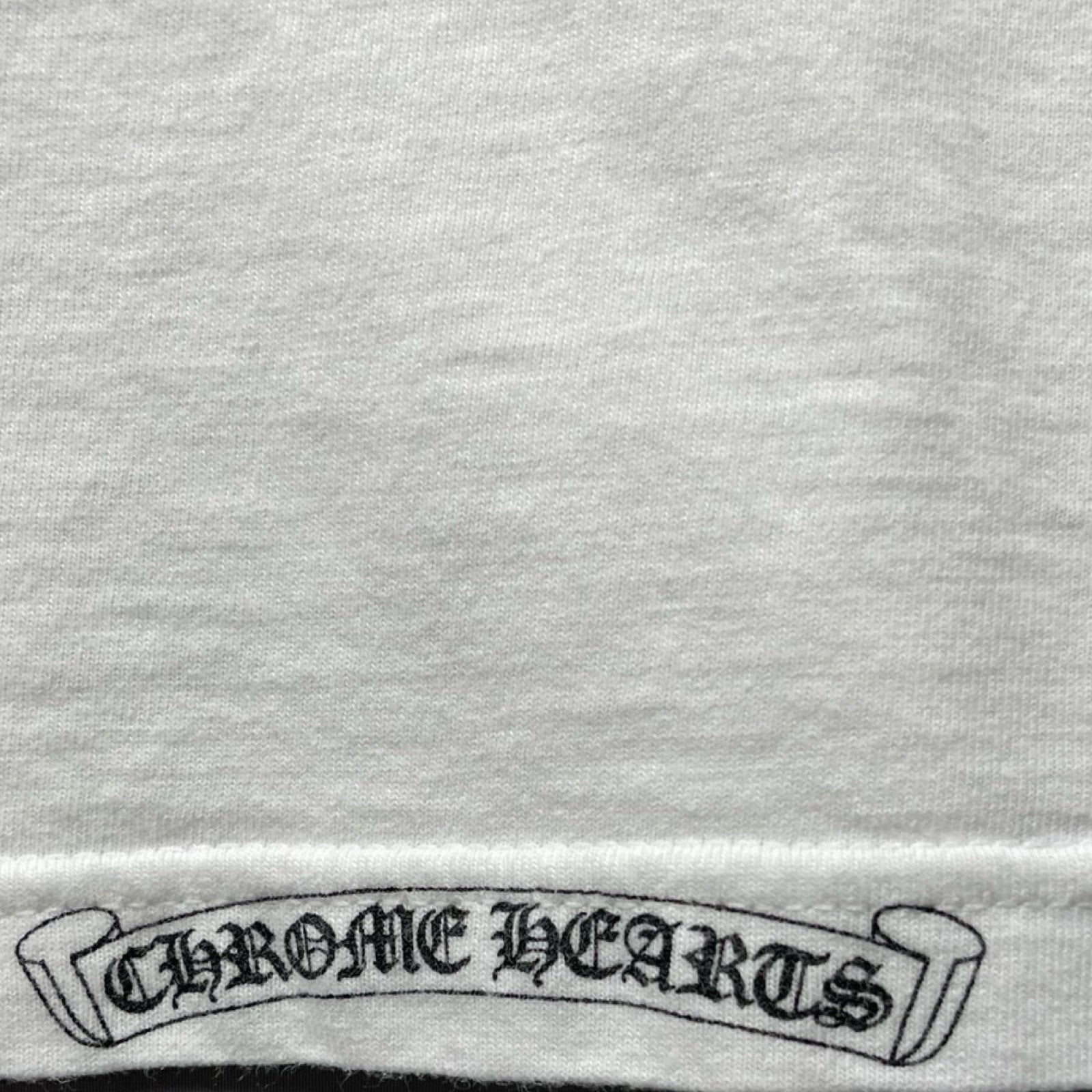 CHROME HEARTS Neck Logo Old Tee Dagger Scroll Logo Size S