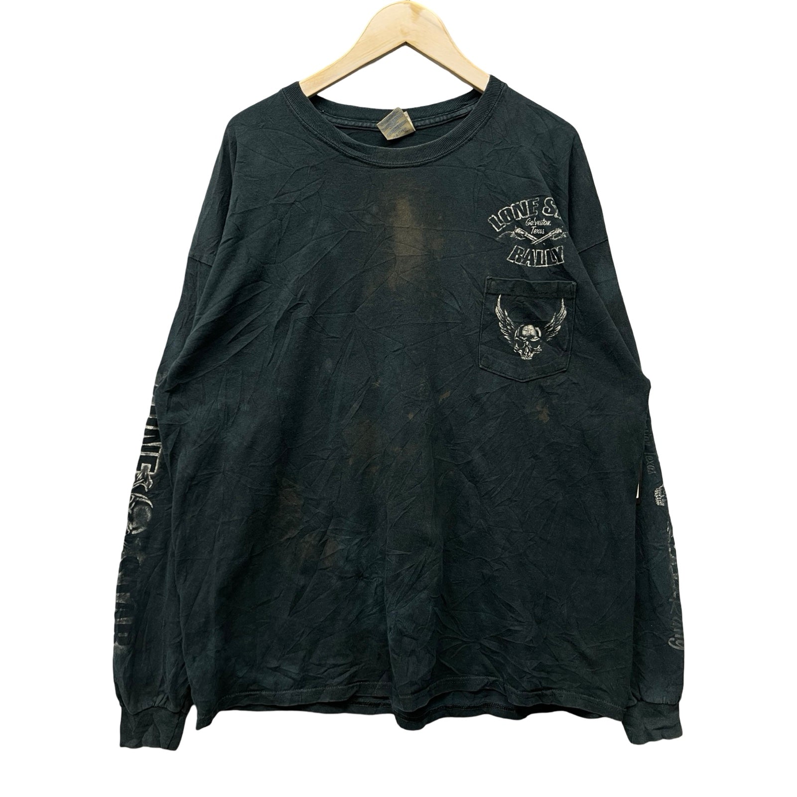 Vintage 00's LONE STAR RALLY "Galveston Texas" L/S Tee Size 2XL