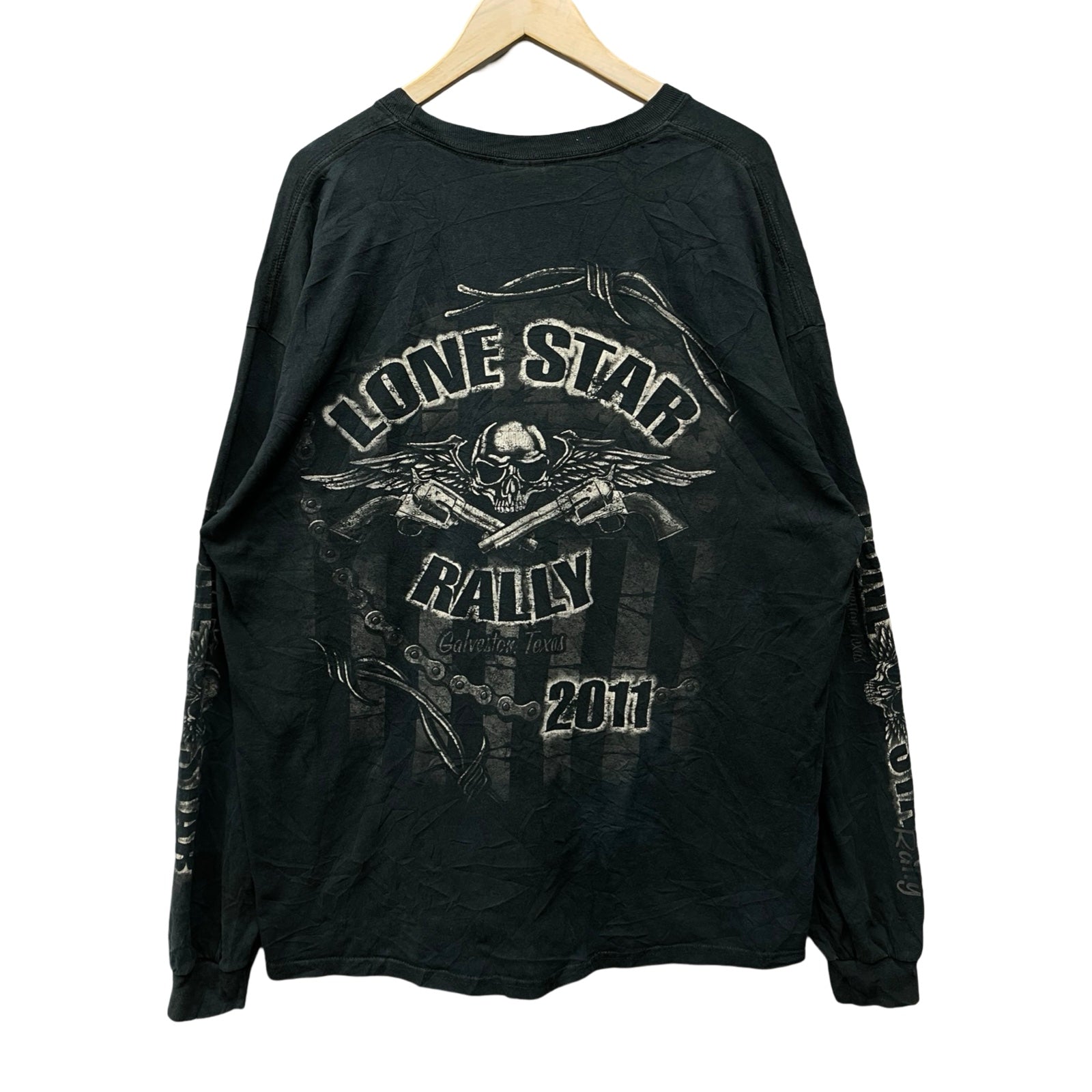 Vintage 00's LONE STAR RALLY "Galveston Texas" L/S Tee Size 2XL