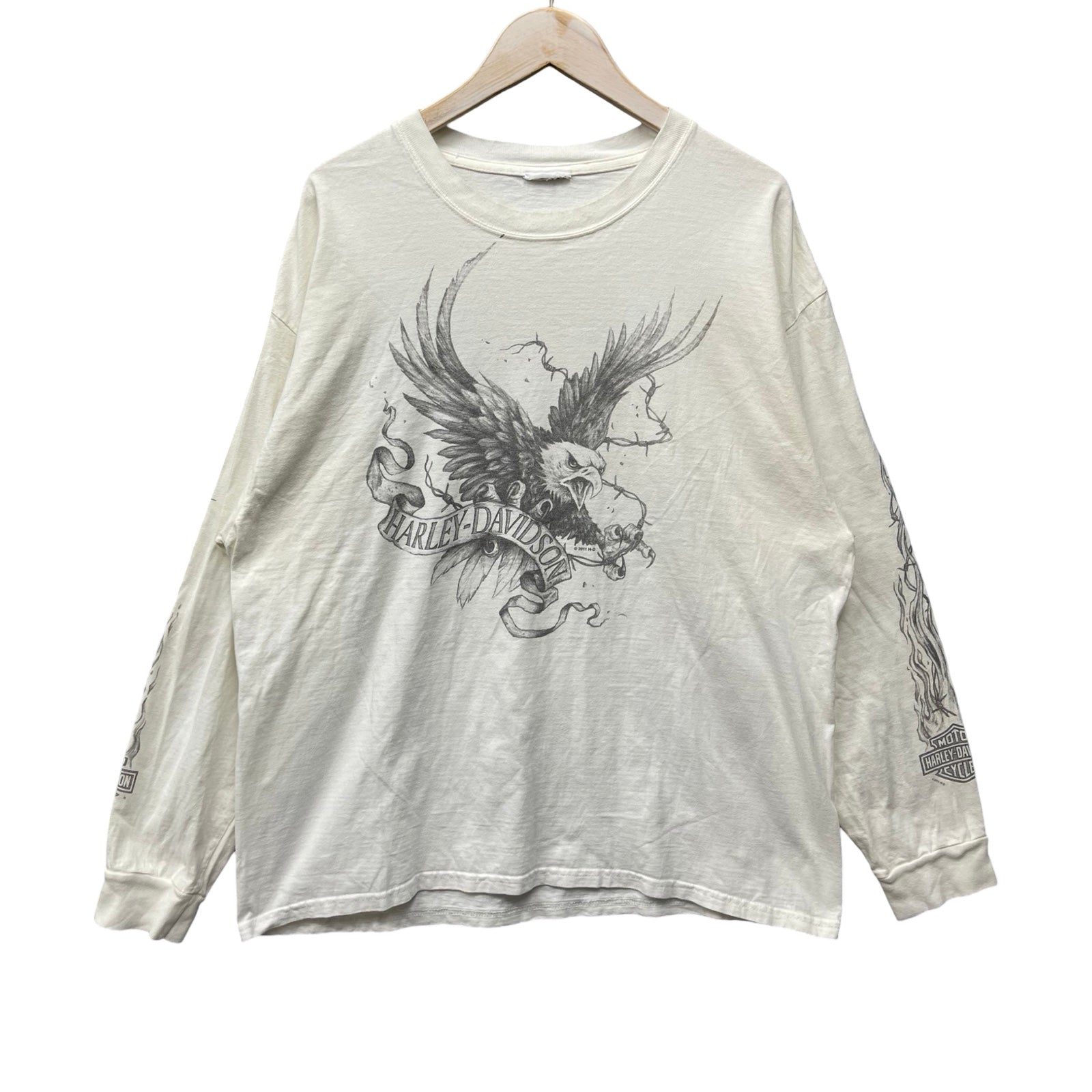 Vintage 00's Harley-Davidson "MANCUSO" GENUINE EAGLE 2006 L/S Tee