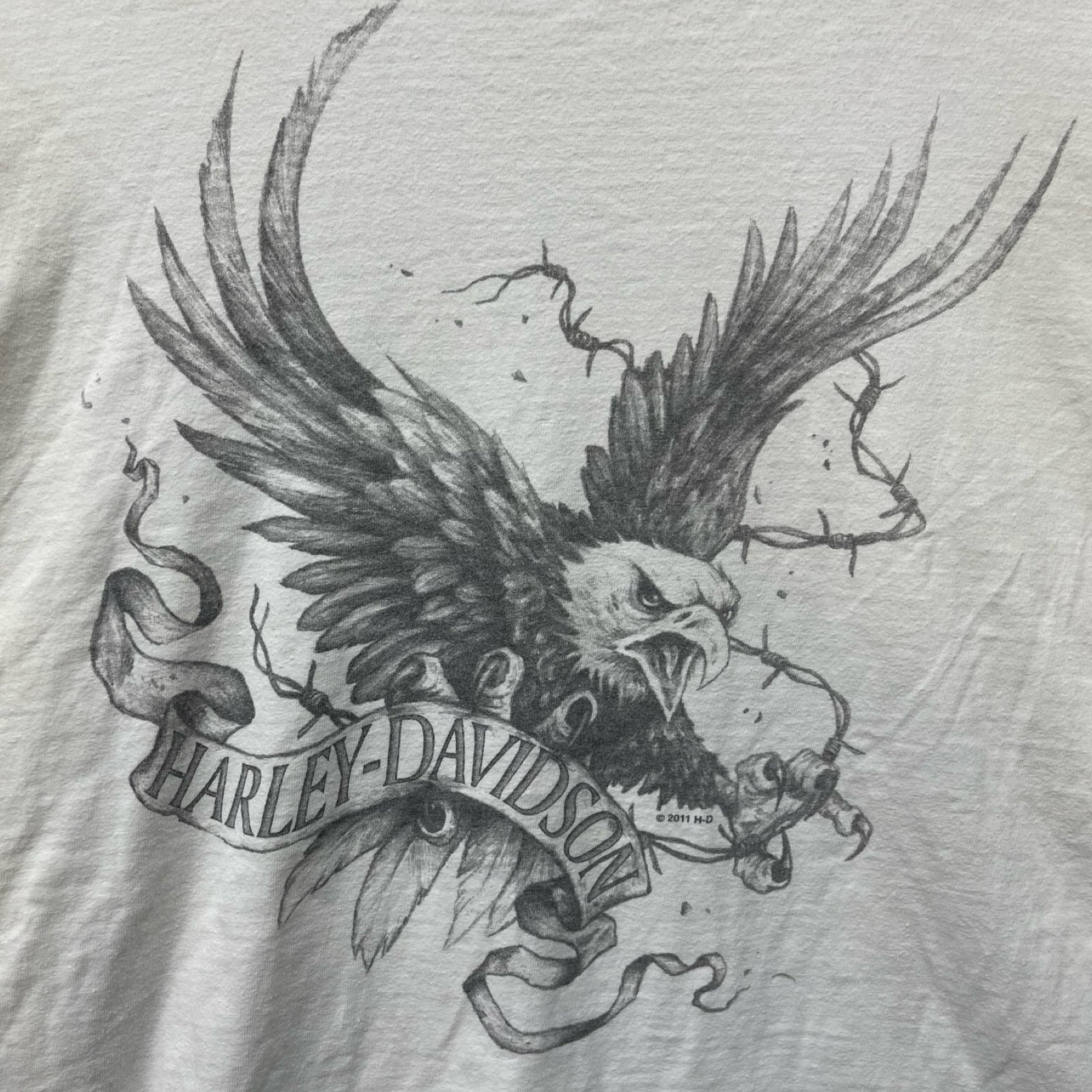 Vintage 00's Harley-Davidson "MANCUSO" GENUINE EAGLE 2006 L/S Tee