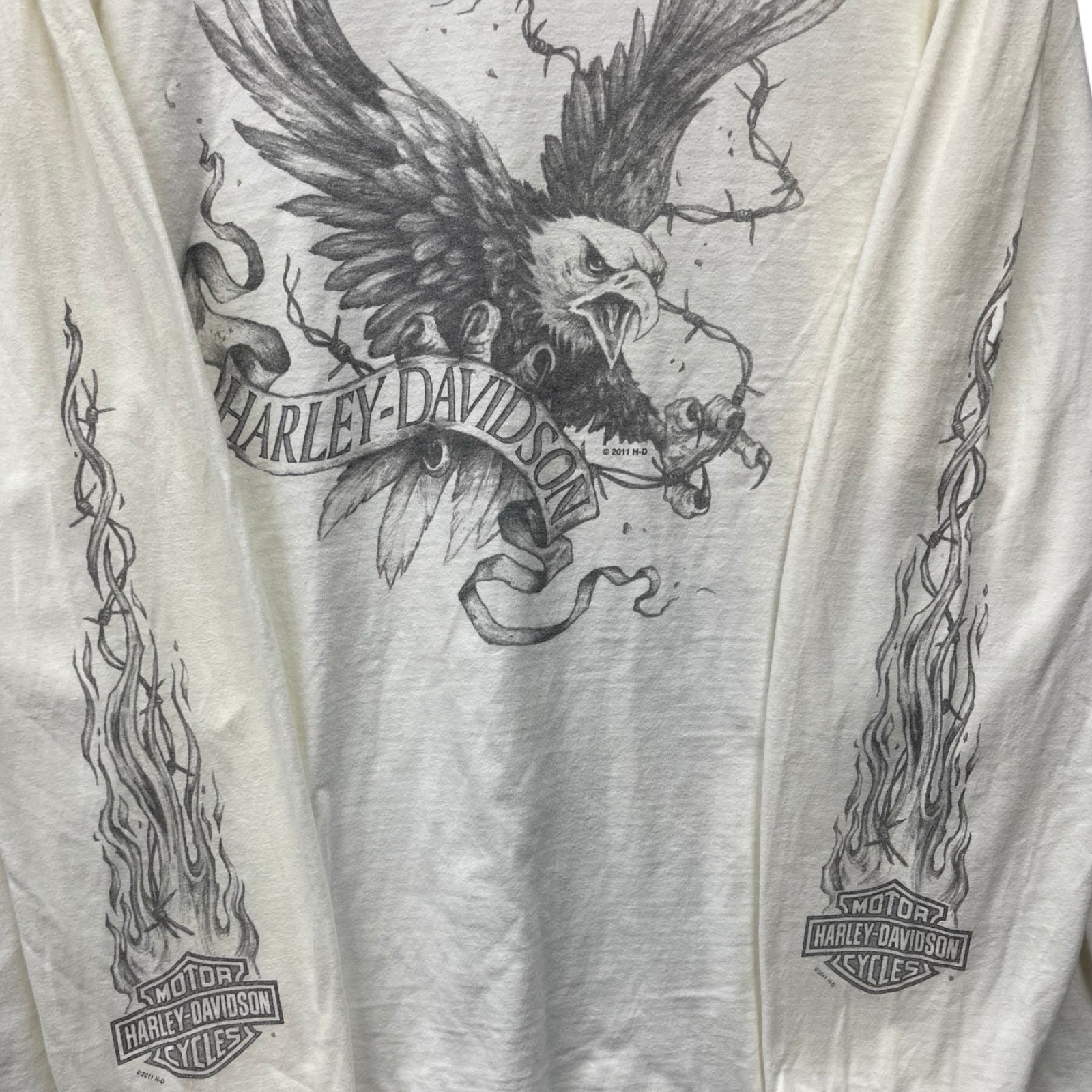 Vintage 00's Harley-Davidson "MANCUSO" GENUINE EAGLE 2006 L/S Tee