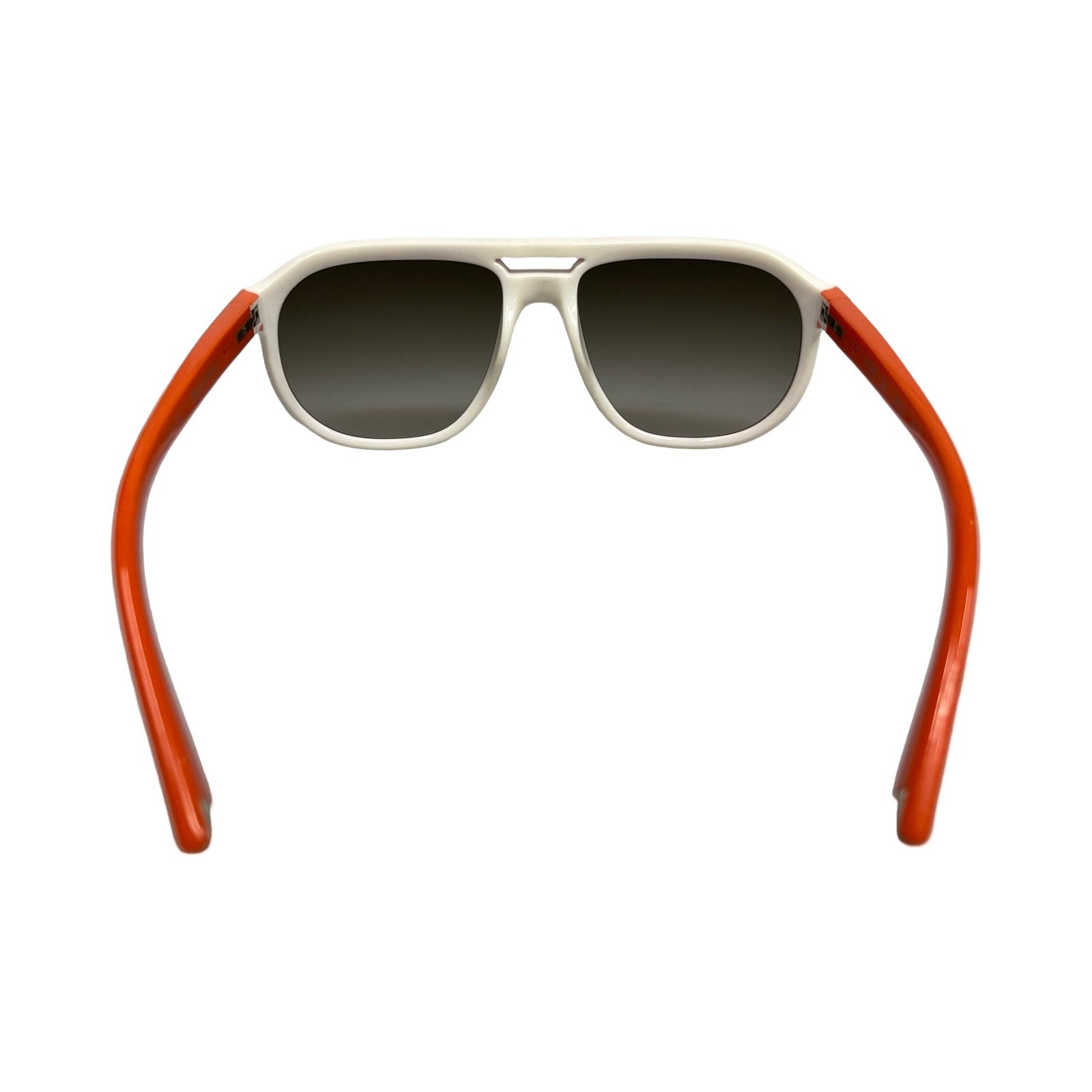 LOUIS VUITTON Plastic Orange White Sunglasses Z0525E 56□16 J0113