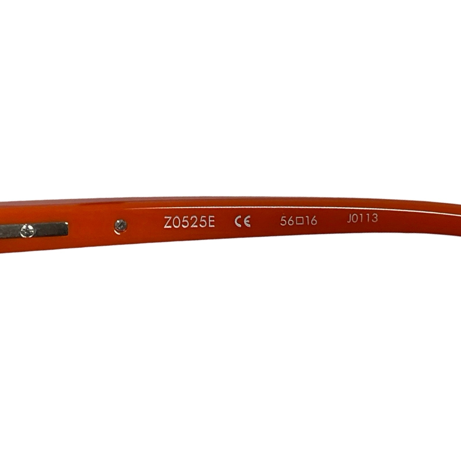 LOUIS VUITTON Plastic Orange White Sunglasses Z0525E 56□16 J0113