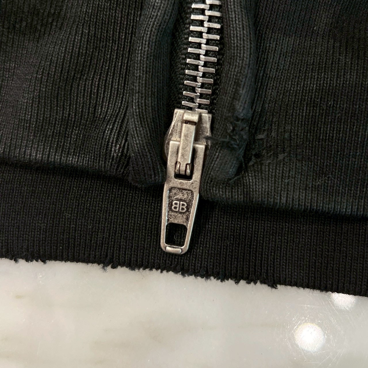 BALENCIAGA 2023AW Heavy Metal Logo Zip Up Hoodie 744454 T0VD8 Size XL バレンシアガ ヘビーメタルロゴ ジップアップフーディ サイズXL