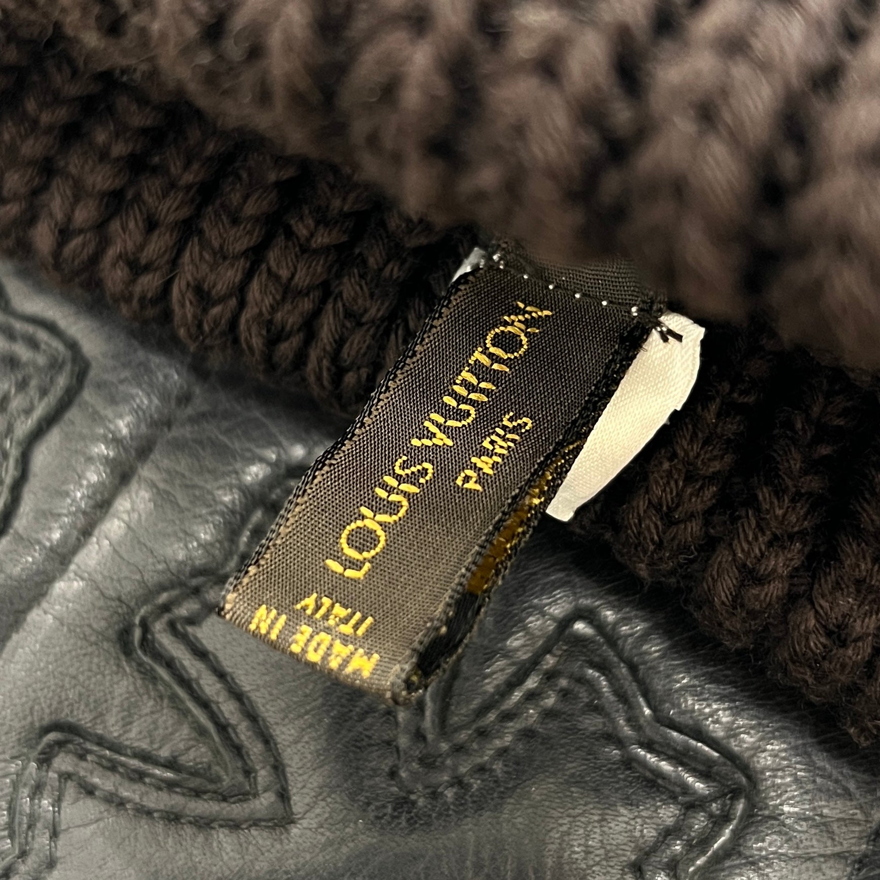 LOUIS VUITTON Logo Patch Wool Knit Beanie ルイヴィトン ロゴワッペンウールニットビーニー