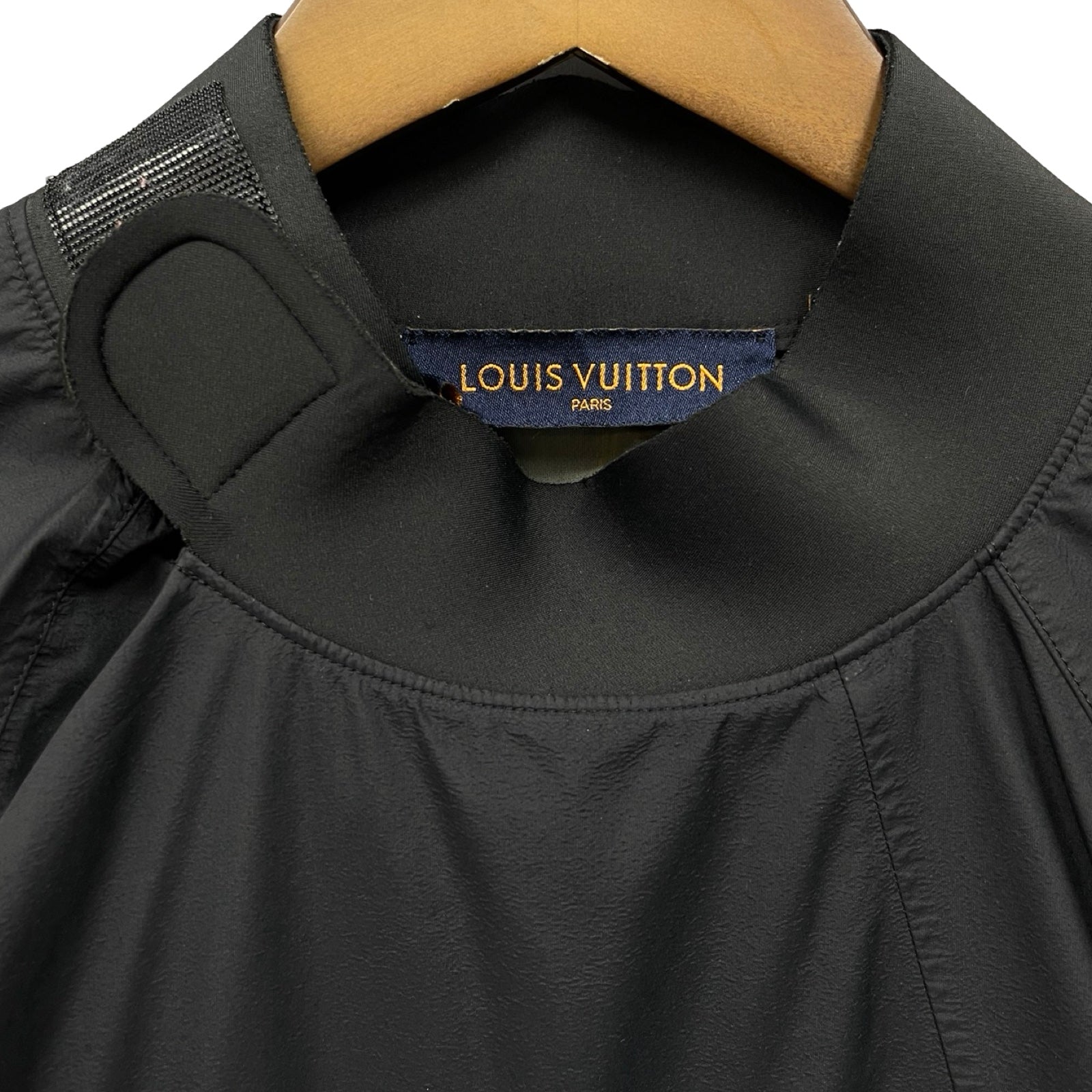 LOUIS VUITTON 2023SS Earth LV Logo Patch Pullover Nylon Shirt Size 50