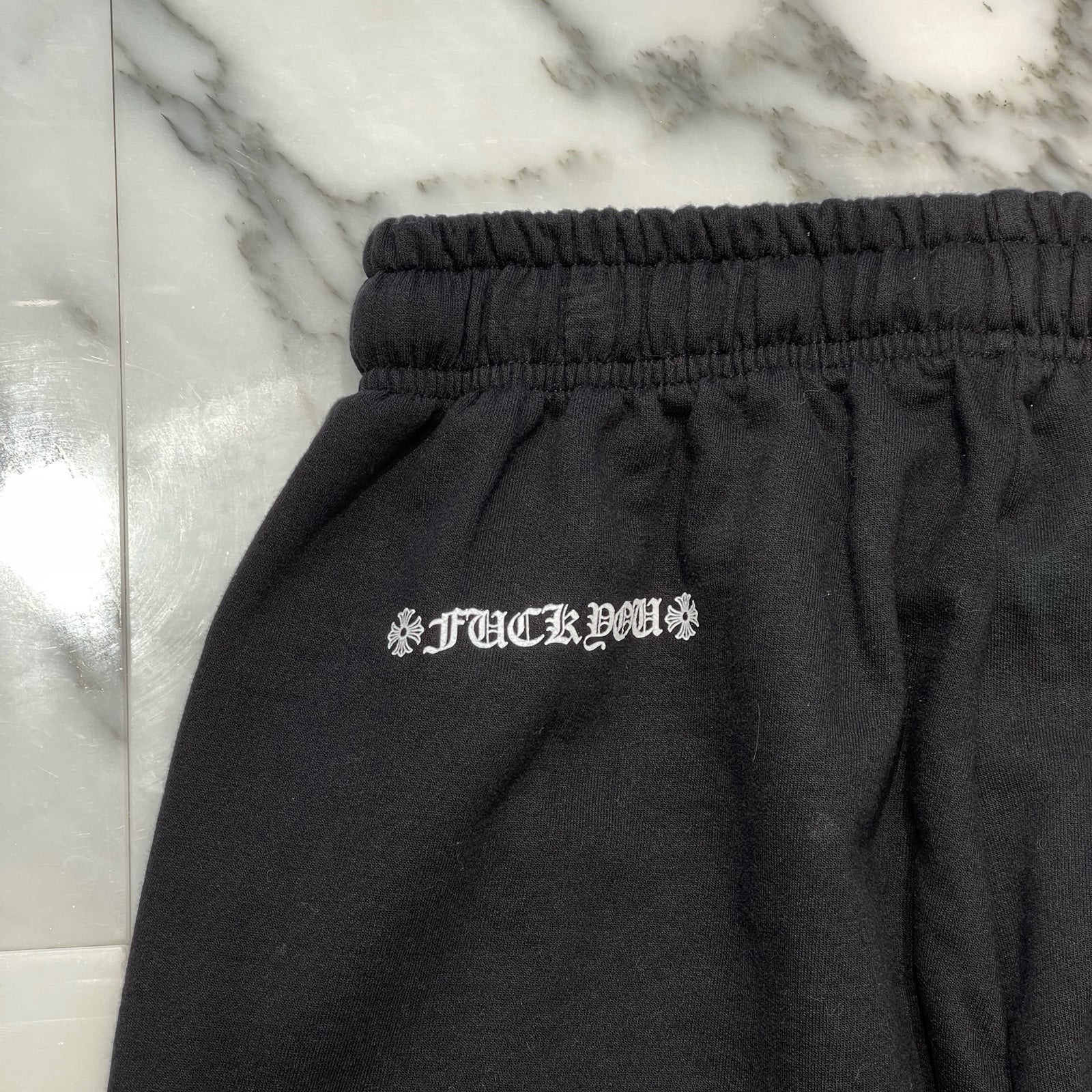 CHROME HEARTS FUCK YOU Horseshoe Sweat Long Pants Size M クロムハーツ ファックユー ホースシュー スウェットロングパンツ サイズM