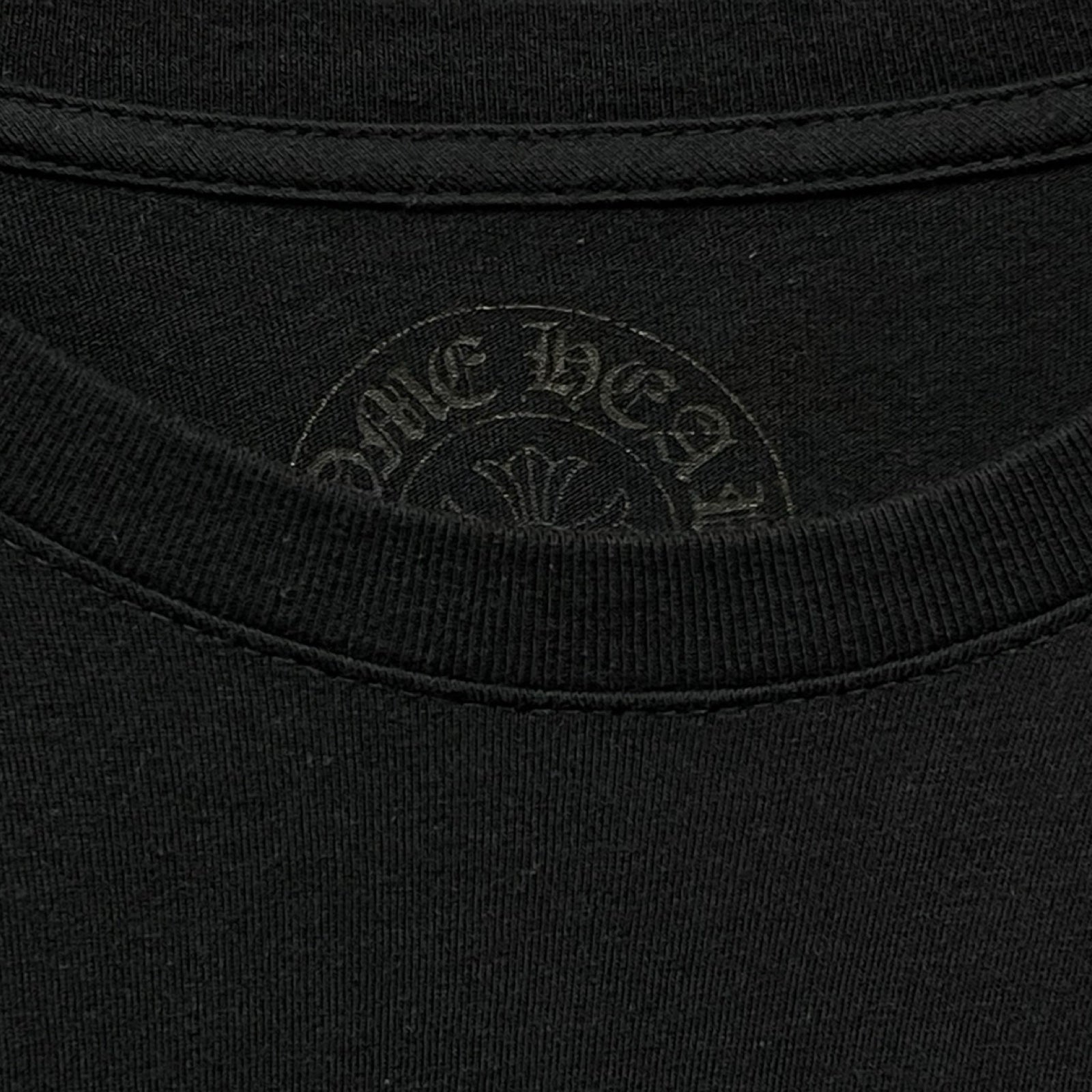 CHROME HEARTS Floral Cross Horseshoe Long Sleeve Tee Size M