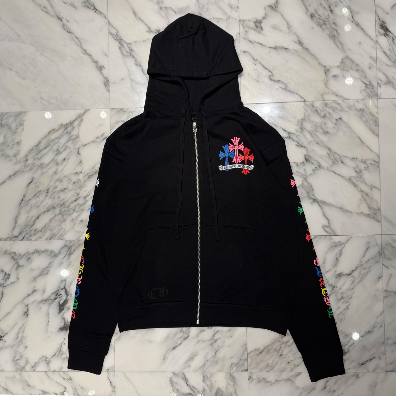 CHROME HEARTS MLTCOL CEM CRS Zip Up Hoodie Size M