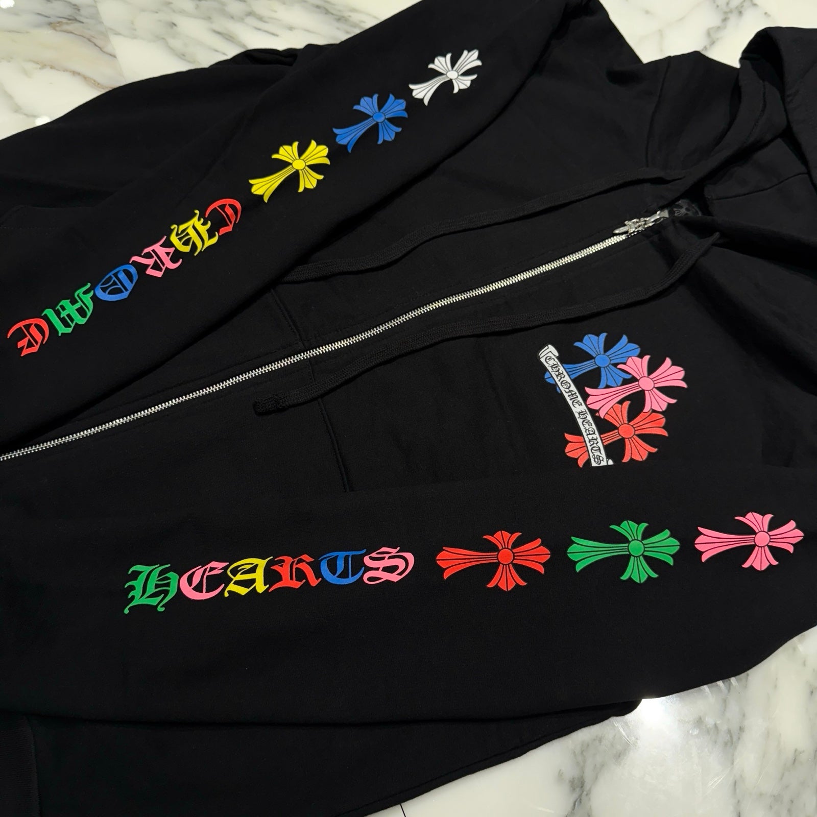 CHROME HEARTS MLTCOL CEM CRS Zip Up Hoodie Size M